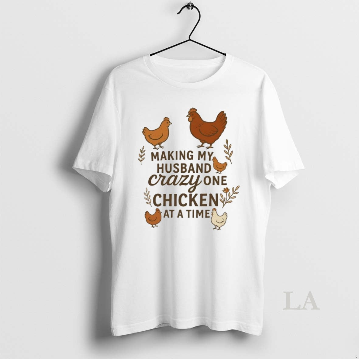 Original Chicken Making My Husband Crazy One Chicken At A Time T-Shirts, Hoodie, Sweatshirt | InkNestWear.com