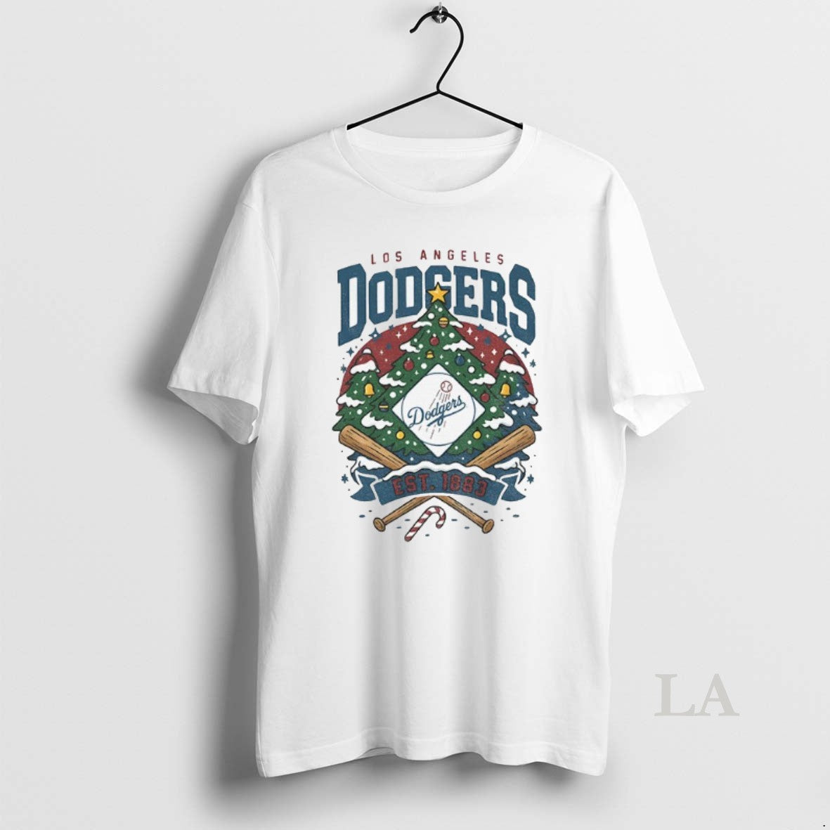 Original Christmas Tree Los Angeles Dodgers Mlb Baseball Est 1883 Merry Christmas T-Shirts, Hoodie, Sweatshirt