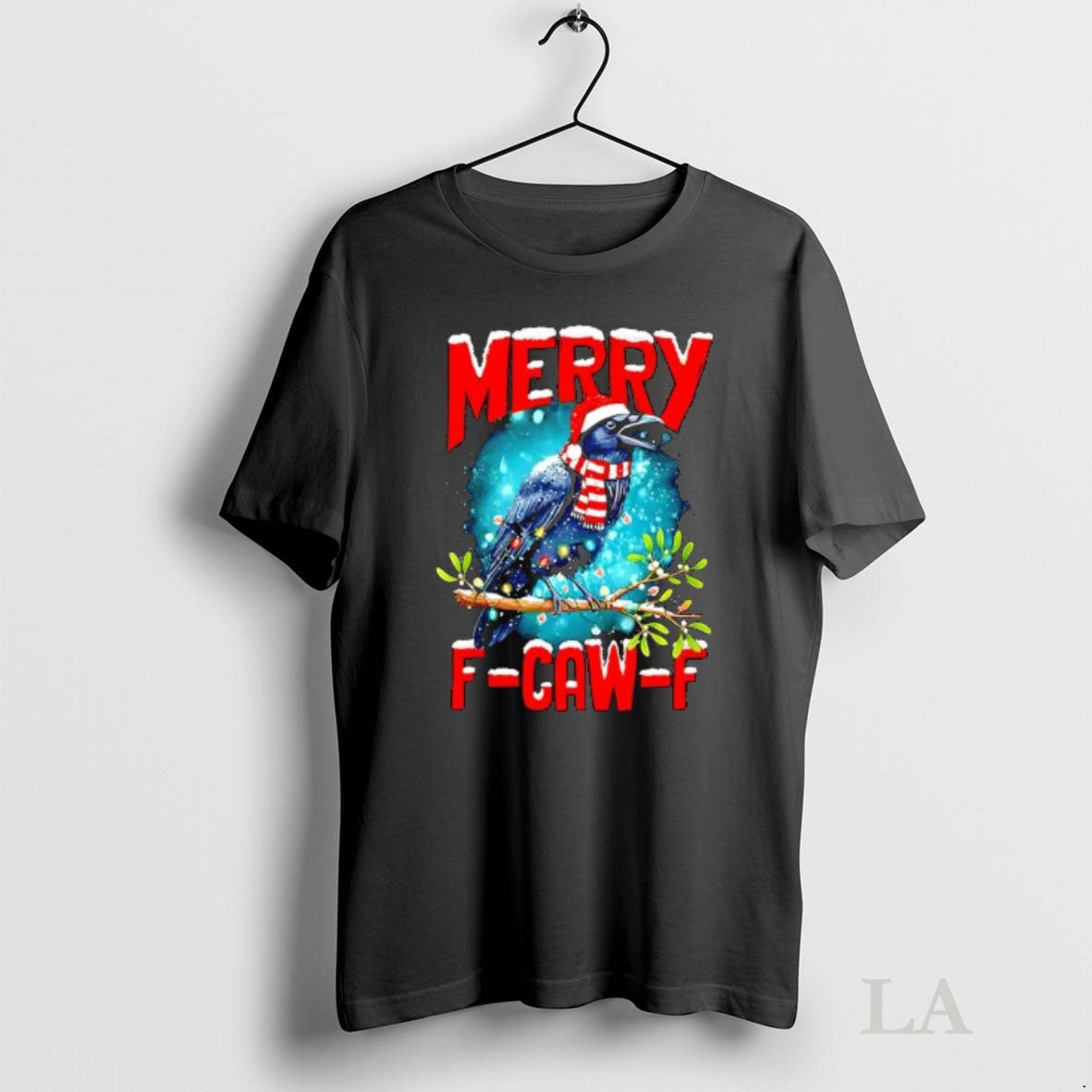 Original Christmas Xmas Vibes Crow Holiday Spirits Merry F Caw F T-Shirts, Hoodie, Sweatshirt | InkNestWear.com