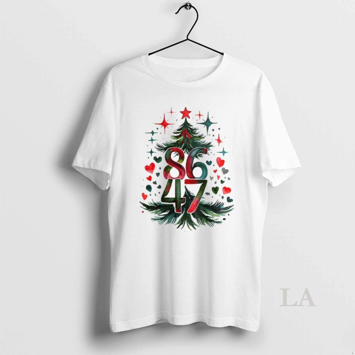 Original Christmas Tree Anti Trump 86 47 Anti Maga Democrat Progressive Merry Christmas T-Shirts, Hoodie, Sweatshirt