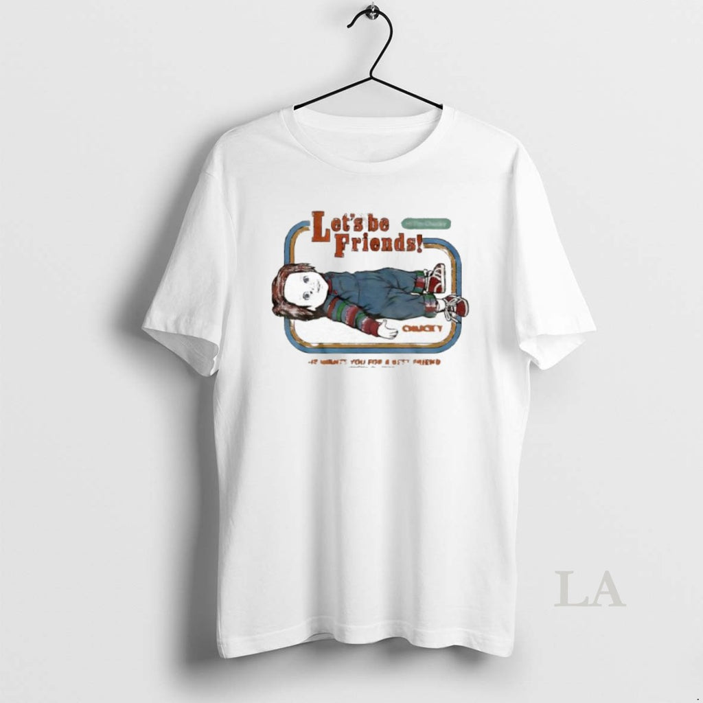 Original Chucky Lets Be Friends Graphic T-Shirts, Hoodie, Sweatshirt | InkNestWear.com