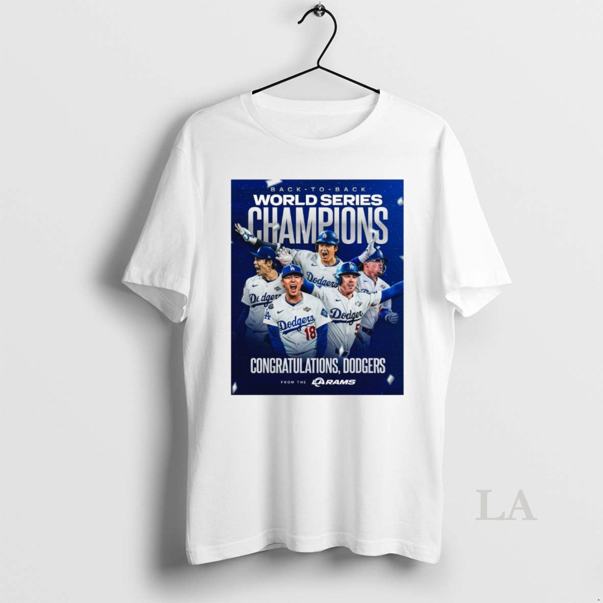 Original Congratulations Los Angeles Dodgers Back To Back World Series Champions 2025 From The La T-Shirts, Hoodie,...