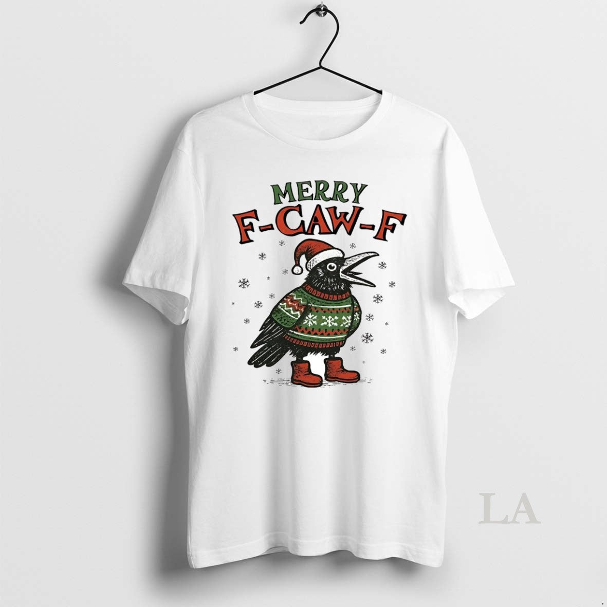 Original Crow Merry F Caw F Christmas T-Shirts, Hoodie, Sweatshirt | InkNestWear.com