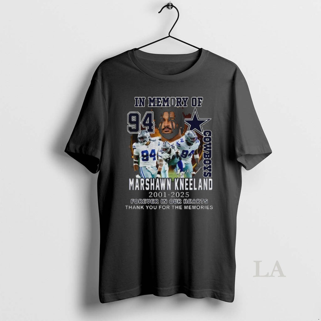Original Dallas Cowboys In Memory Of Marshawn Kneeland Memories 2001 2025 T-Shirts, Hoodie, Sweatshirt | InkNestWear.com