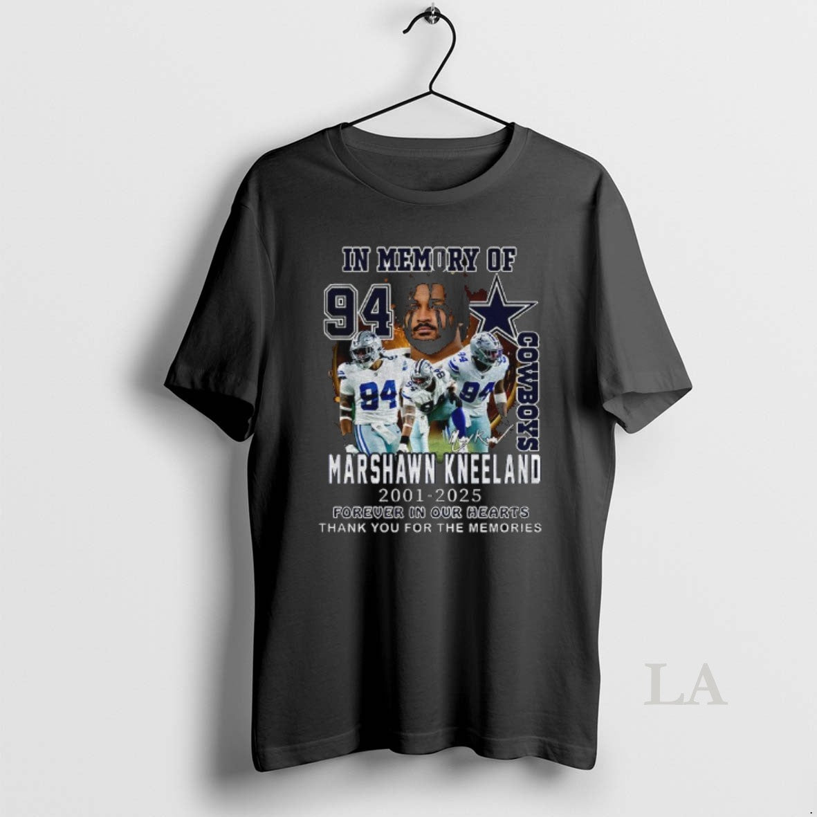 Original Dallas Cowboys In Memory Of Marshawn Kneeland Memories 2001 2025 T-Shirts, Hoodie, Sweatshirt | InkNestWear.com