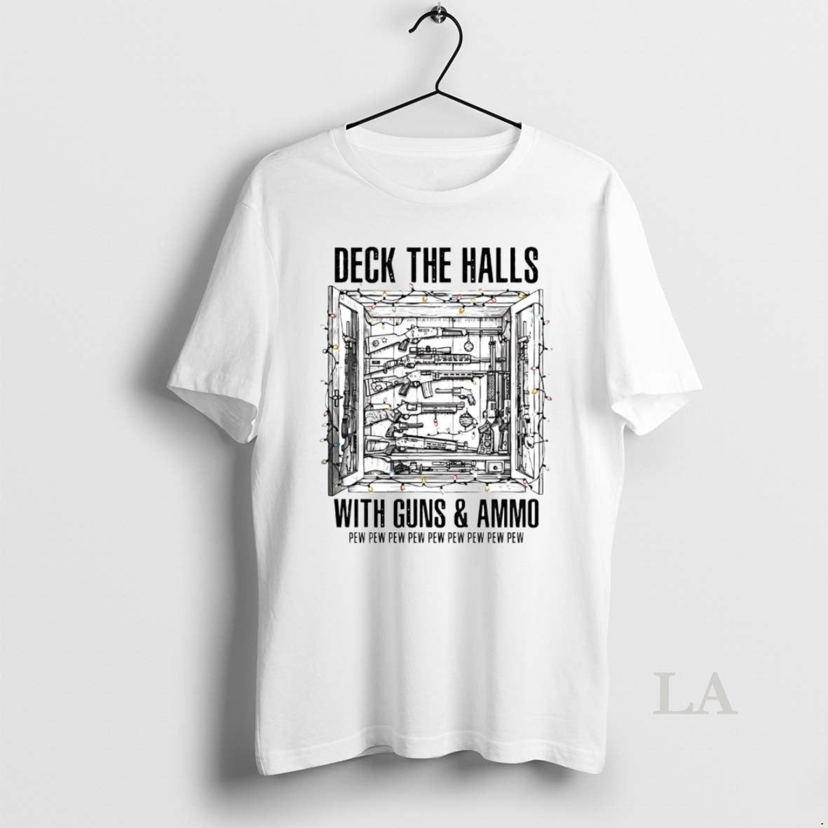Original Deck The Halls With Guns And Ammo Christmas T-Shirts, Hoodie, Sweatshirt | InkNestWear.com
