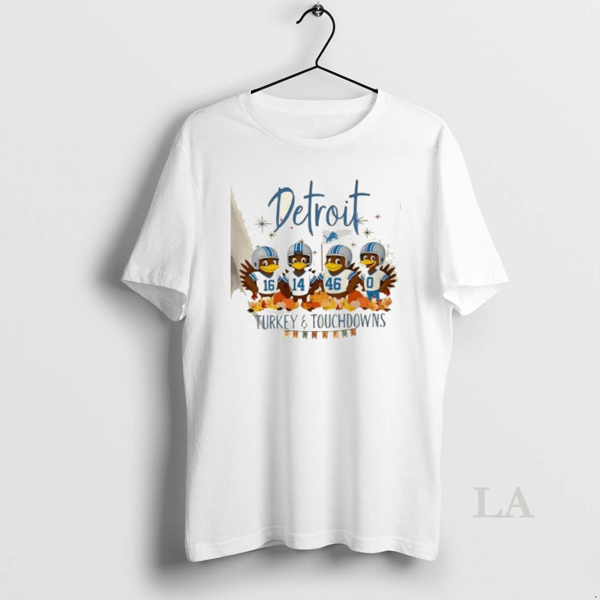 Original Detroit Lions Football Turkey And Touchdowns Thanksgiving T-Shirts, Hoodie, Sweatshirt | InkNestWear.com