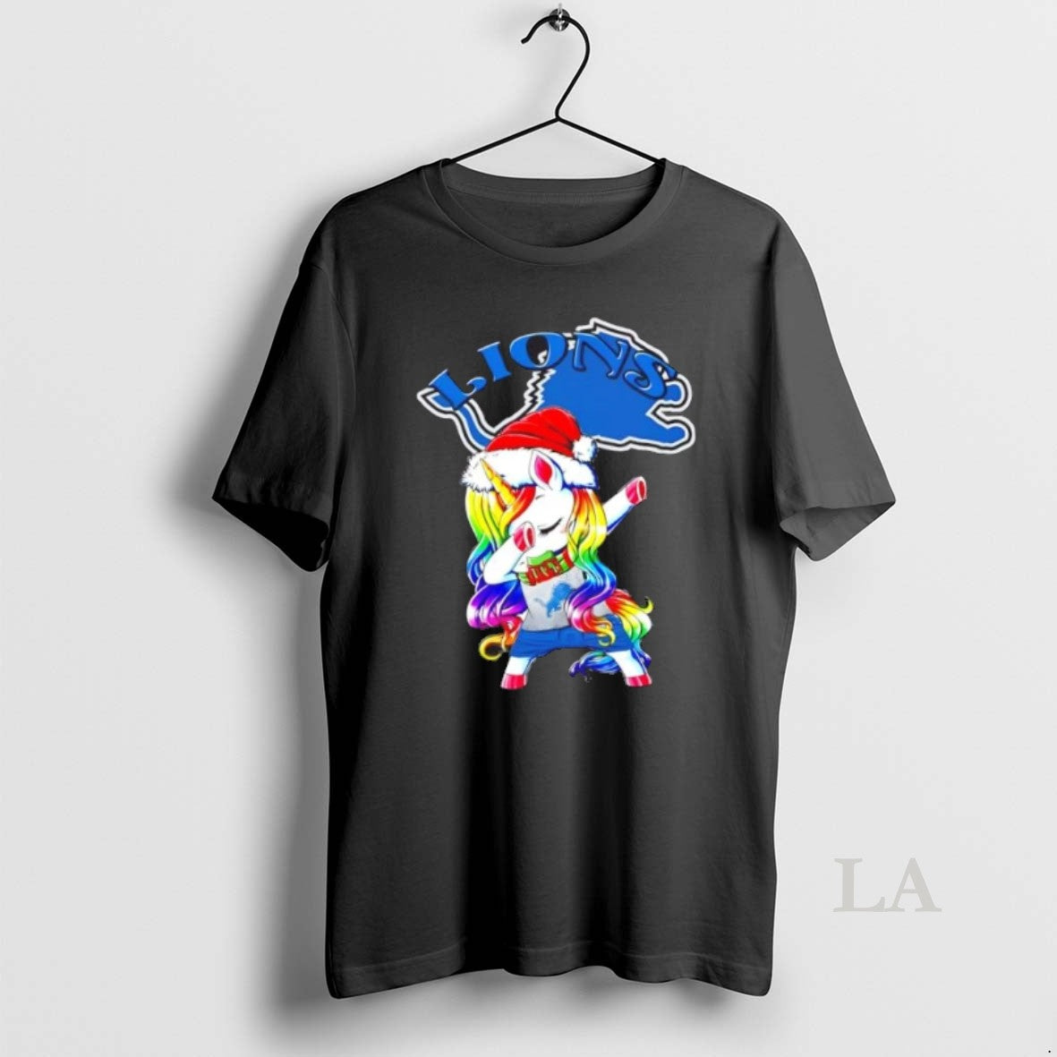 Original Detroit Lions X Unicorn Santa Hat Dabbing Merry Christmas T-Shirts, Hoodie, Sweatshirt | InkNestWear.com