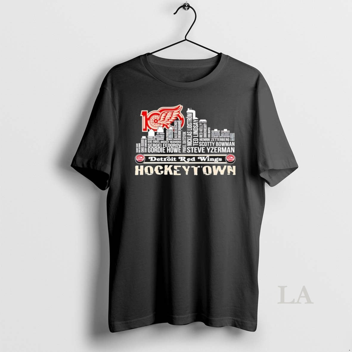 Original Detroit Red Wings Hockey Town Players Name Skyline T-Shirts, Hoodie, Sweatshirt | InkNestWear.com