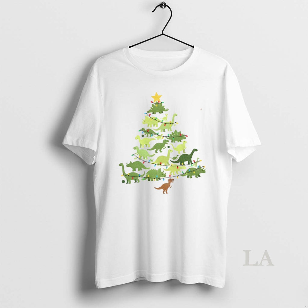 Original Dinosaurs Christmas Tree I Believe In Santa And Dinosaurs Merry Christmas 2025 T-Shirts, Hoodie, Sweatshirt