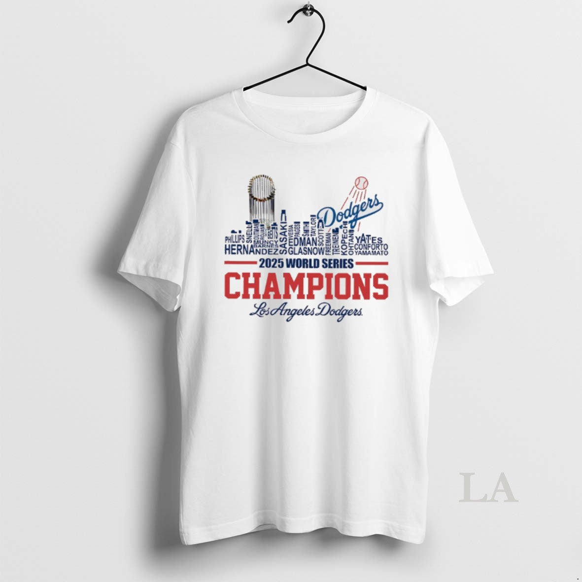 Original Dodgers 2025 World Series Champions Player Name City Skyline T-Shirts, Hoodie, Sweatshirt | InkNestWear.com