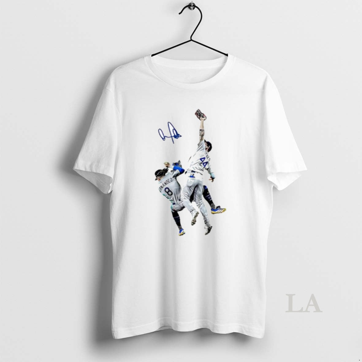 Original Dodgers Palyer Teoscar Hernandez And George Springer Graphic Signature T-Shirts, Hoodie, Sweatshirt
