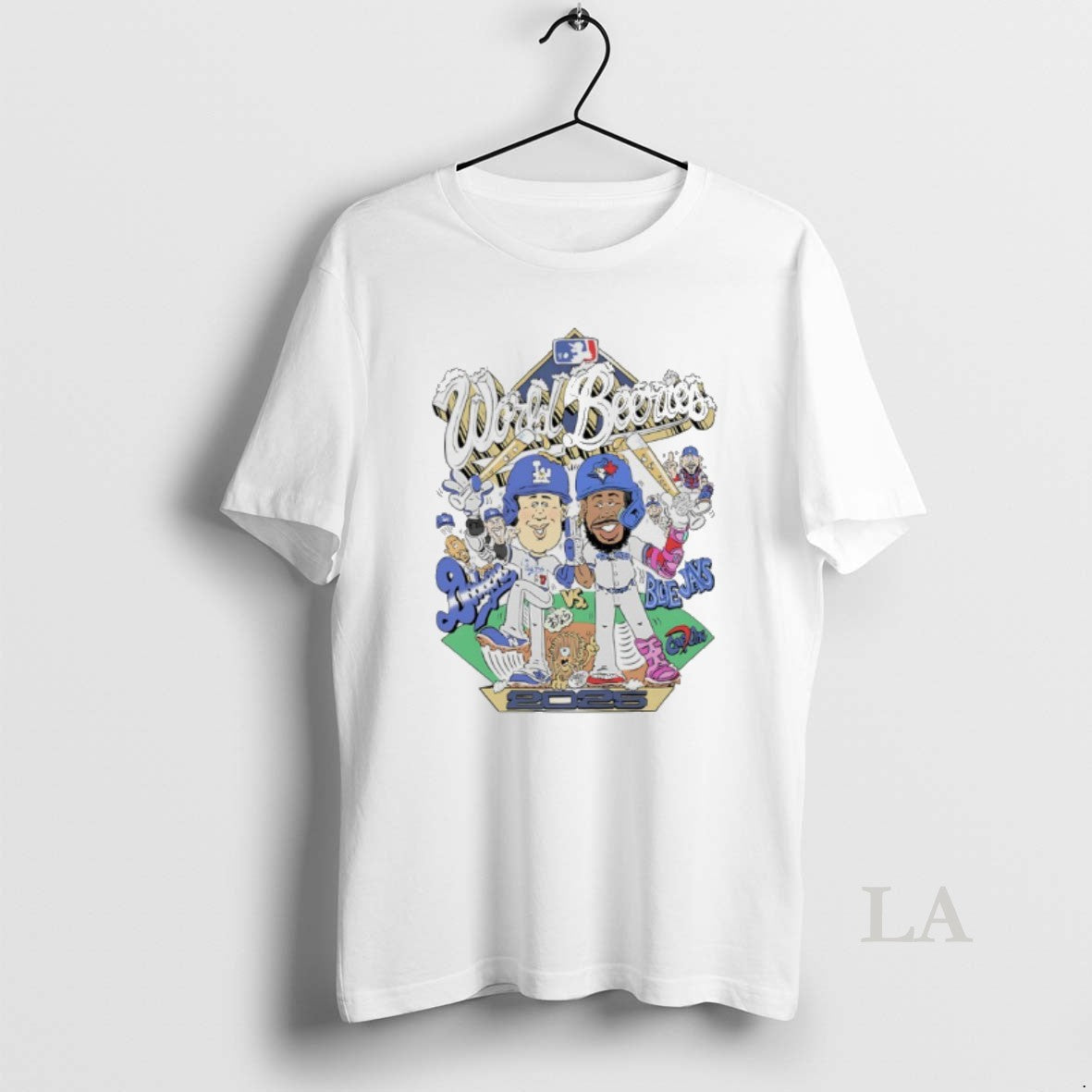 Original Dodgers Vs Blue Jays 2025 World Beeries Caricatures T-Shirts, Hoodie, Sweatshirt | InkNestWear.com