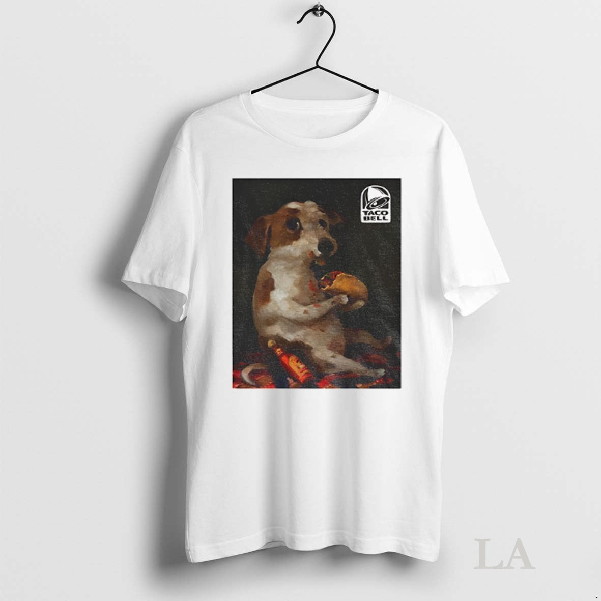 Original Dog Chilling With Taco Bell Funny Meme T-Shirts, Hoodie, Sweatshirt | InkNestWear.com