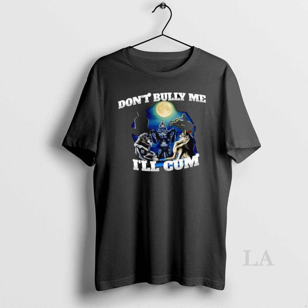 Original Dont Bully Me Ill Cum Wolves Under A Full Moon Graphic T-Shirts, Hoodie, Sweatshirt | InkNestWear.com