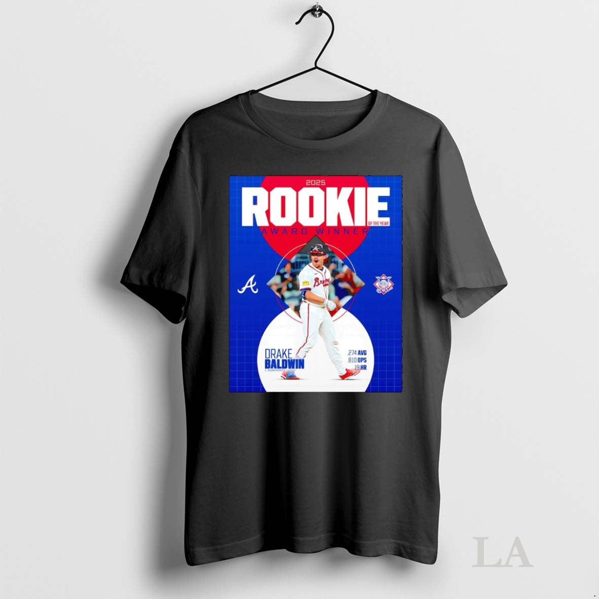 Original Drake Baldwin 2025 Rookie Of The Year Award Winner T-Shirts, Hoodie, Sweatshirt | InkNestWear.com