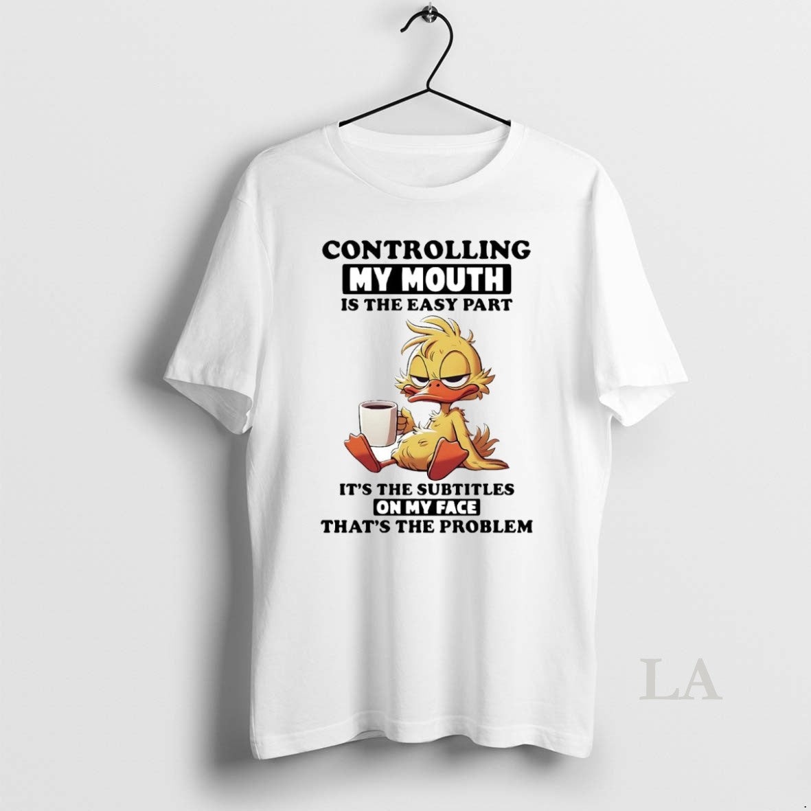 Original Duck Controlling My Mouth Is The Easy Part T-Shirts, Hoodie, Sweatshirt | InkNestWear.com