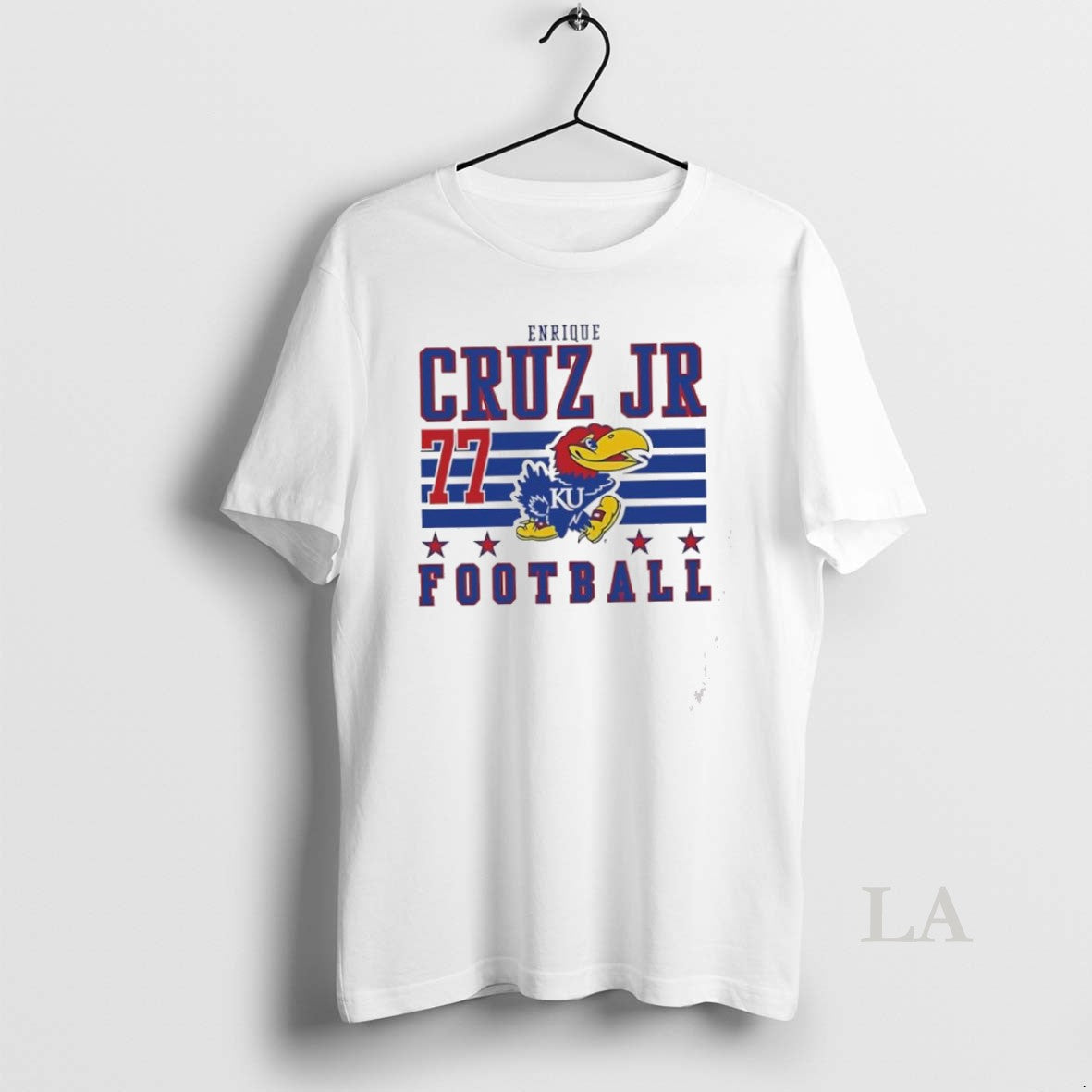 Original Enrique Cruz Jr Kansas Jayhawks White Football T-Shirts, Hoodie, Sweatshirt | InkNestWear.com