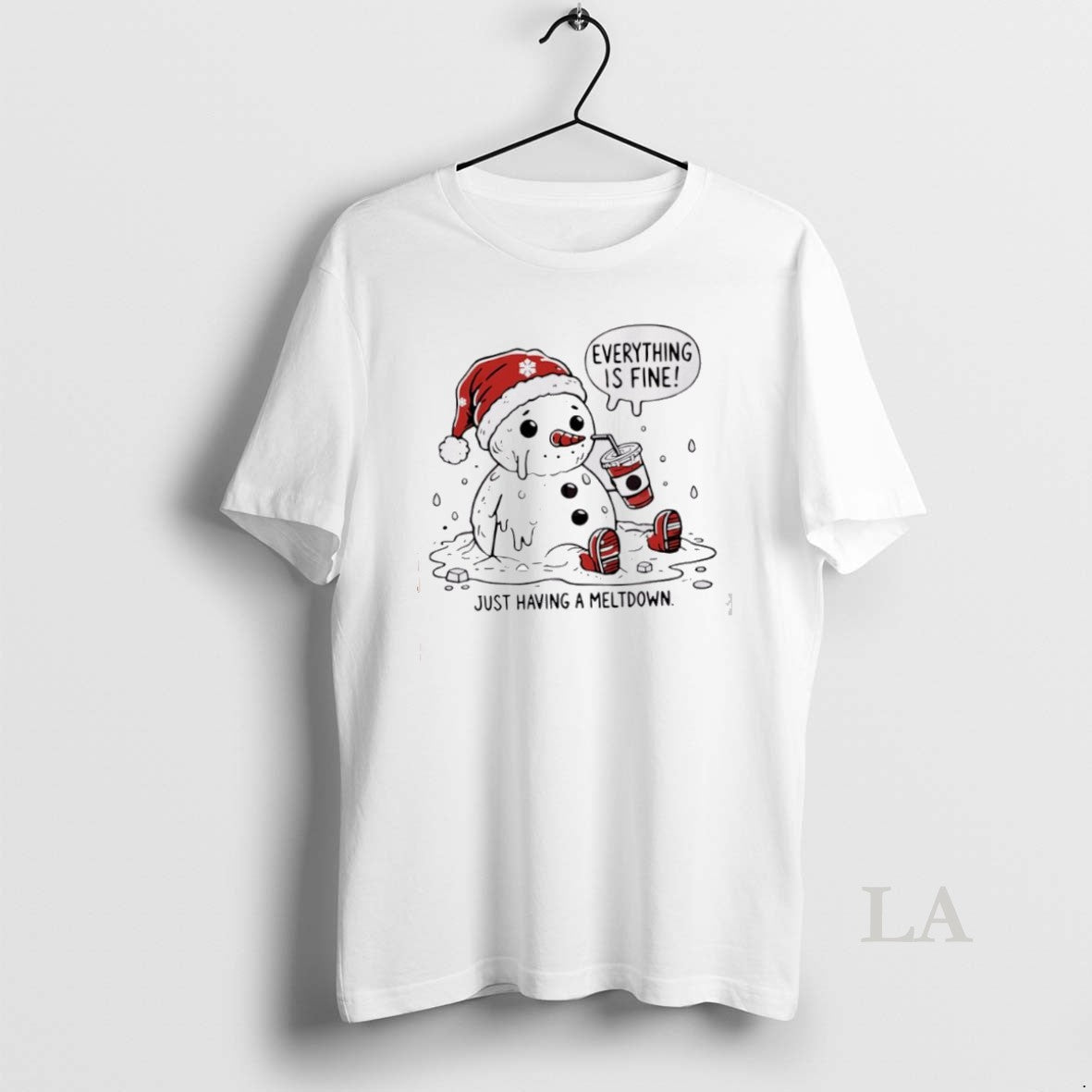 Original Everything Is Fine Meltdown Christmas T-Shirts, Hoodie, Sweatshirt | InkNestWear.com