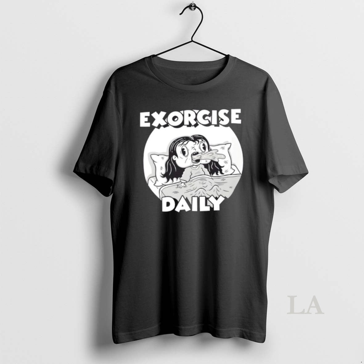 Original Exorcise Daily Cartoon Horror Parody T-Shirts, Hoodie, Sweatshirt | InkNestWear.com