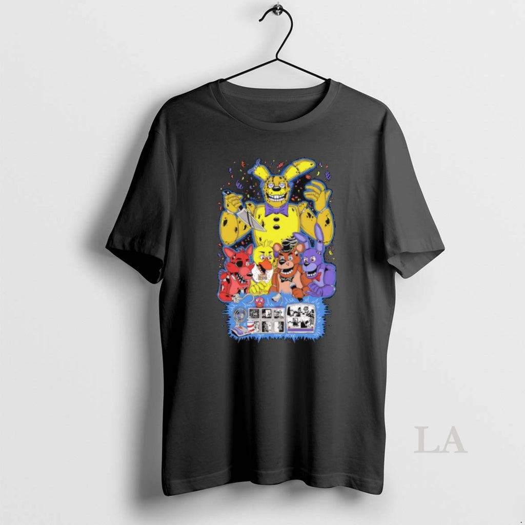 Original Fnaf Five Nights At Freddys Freddy Bonnie Chica Foxy Characters T-Shirts, Hoodie, Sweatshirt | InkNestWear.com