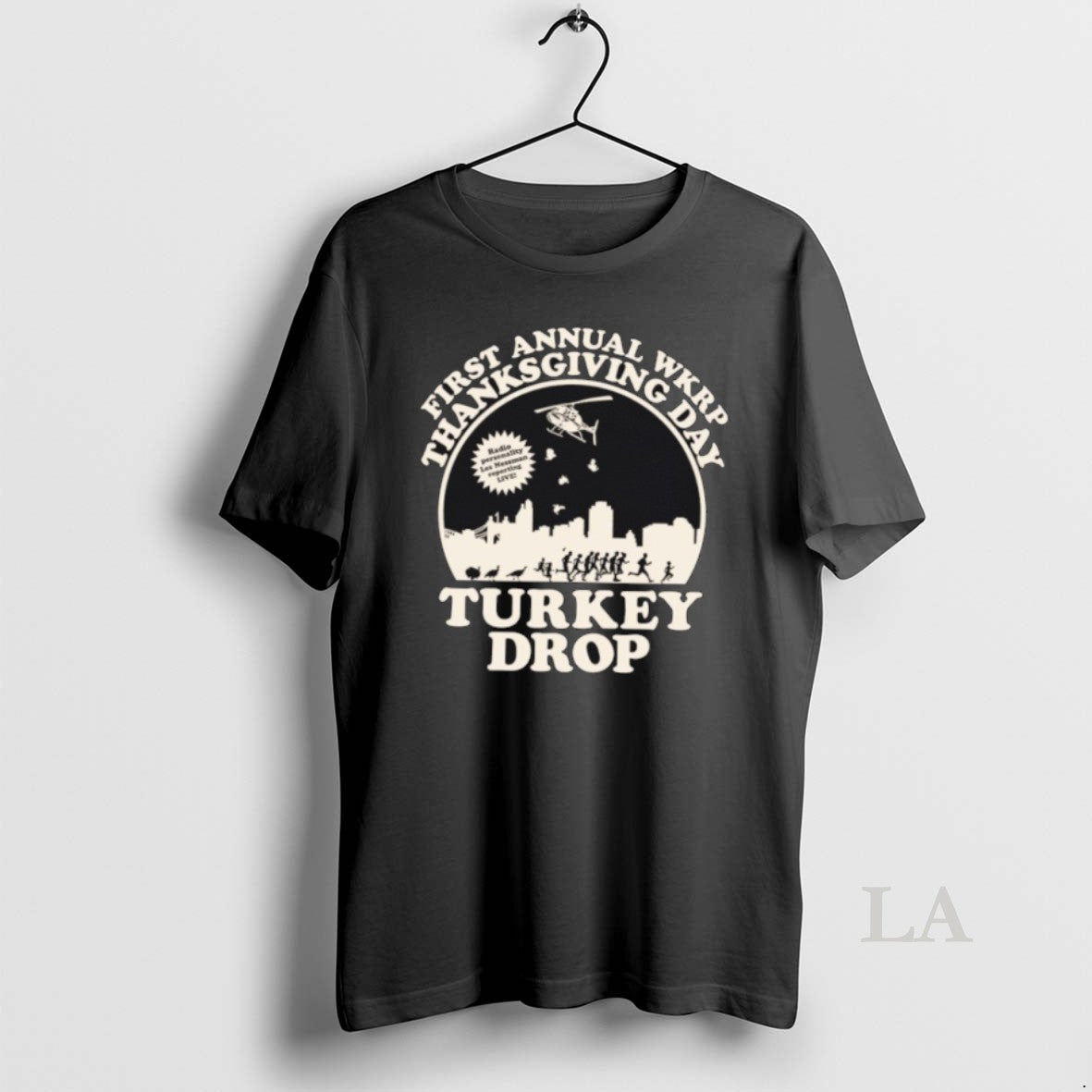 Original First Annual Wkrp Thanksgiving Day Turkey Drop T-Shirts, Hoodie, Sweatshirt | InkNestWear.com