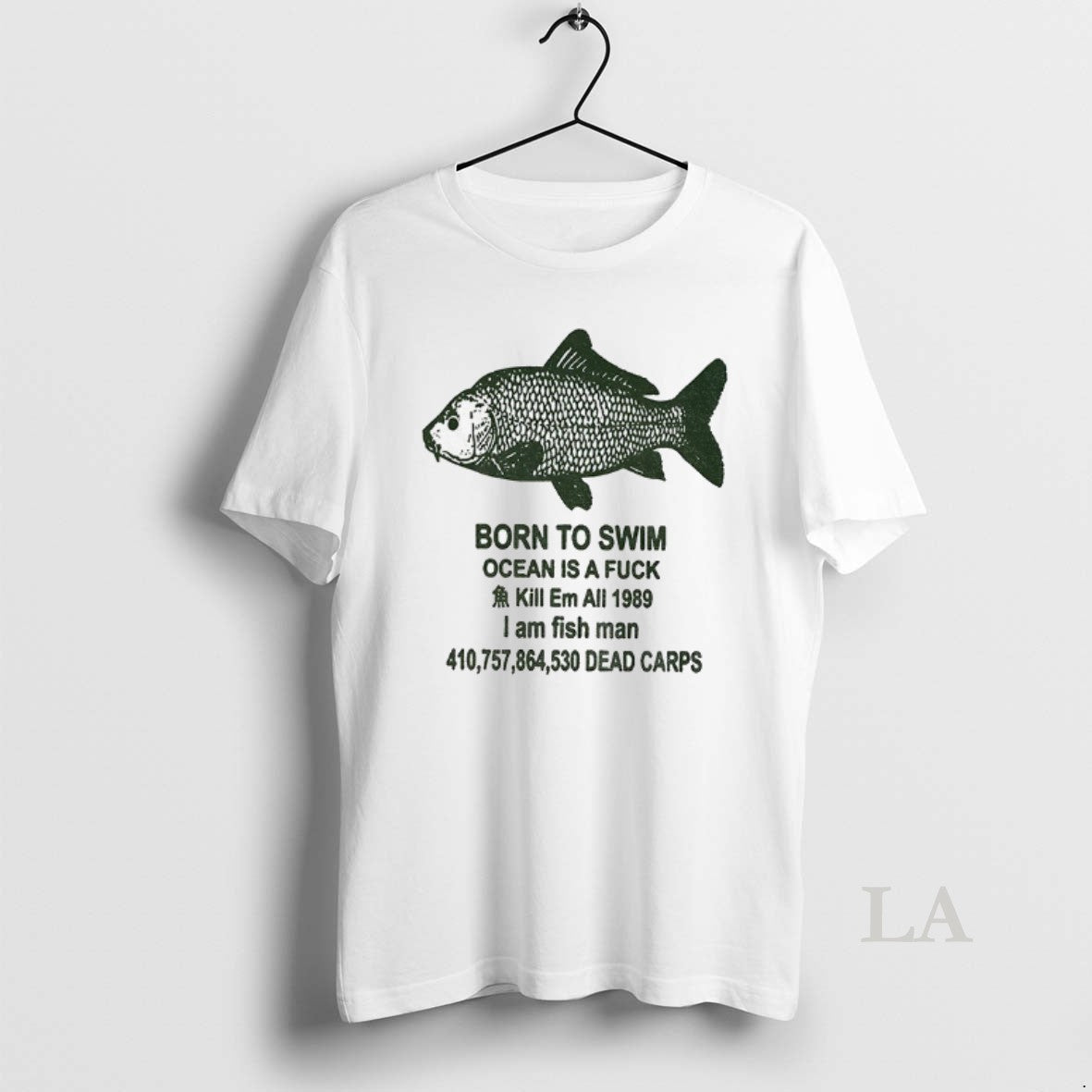 Original Fish Born To Swim Ocean Is A Fuck Kill Em All 1989 I Am T-Shirts, Hoodie, Sweatshirt | InkNestWear.com