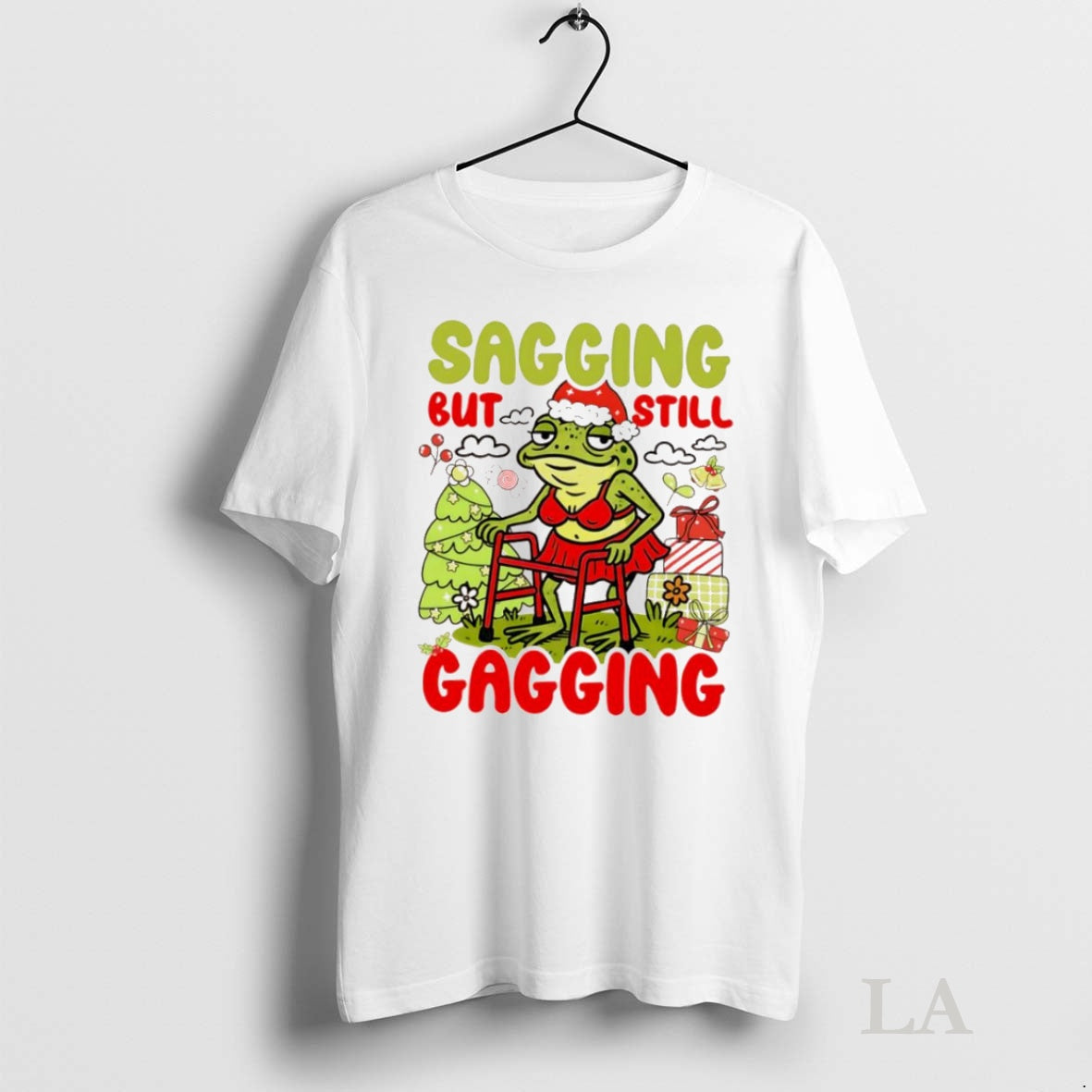 Original Frog Sagging But Still Gagging Xmas T-Shirts, Hoodie, Sweatshirt