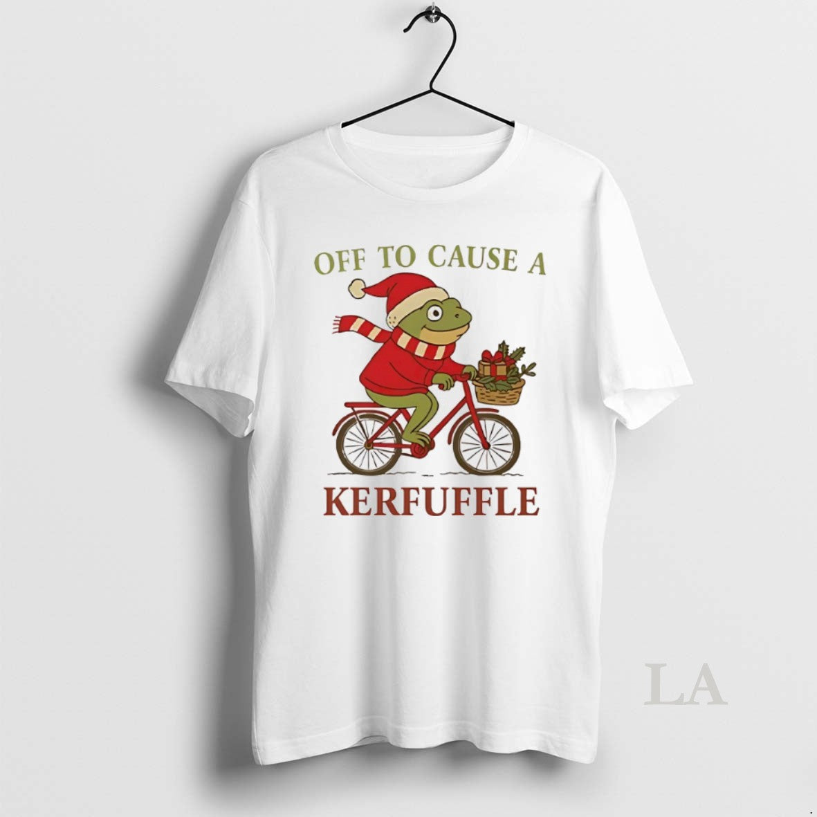 Original Frog Off To Cause A Kerfuffle Christmas T-Shirts, Hoodie, Sweatshirt | InkNestWear.com
