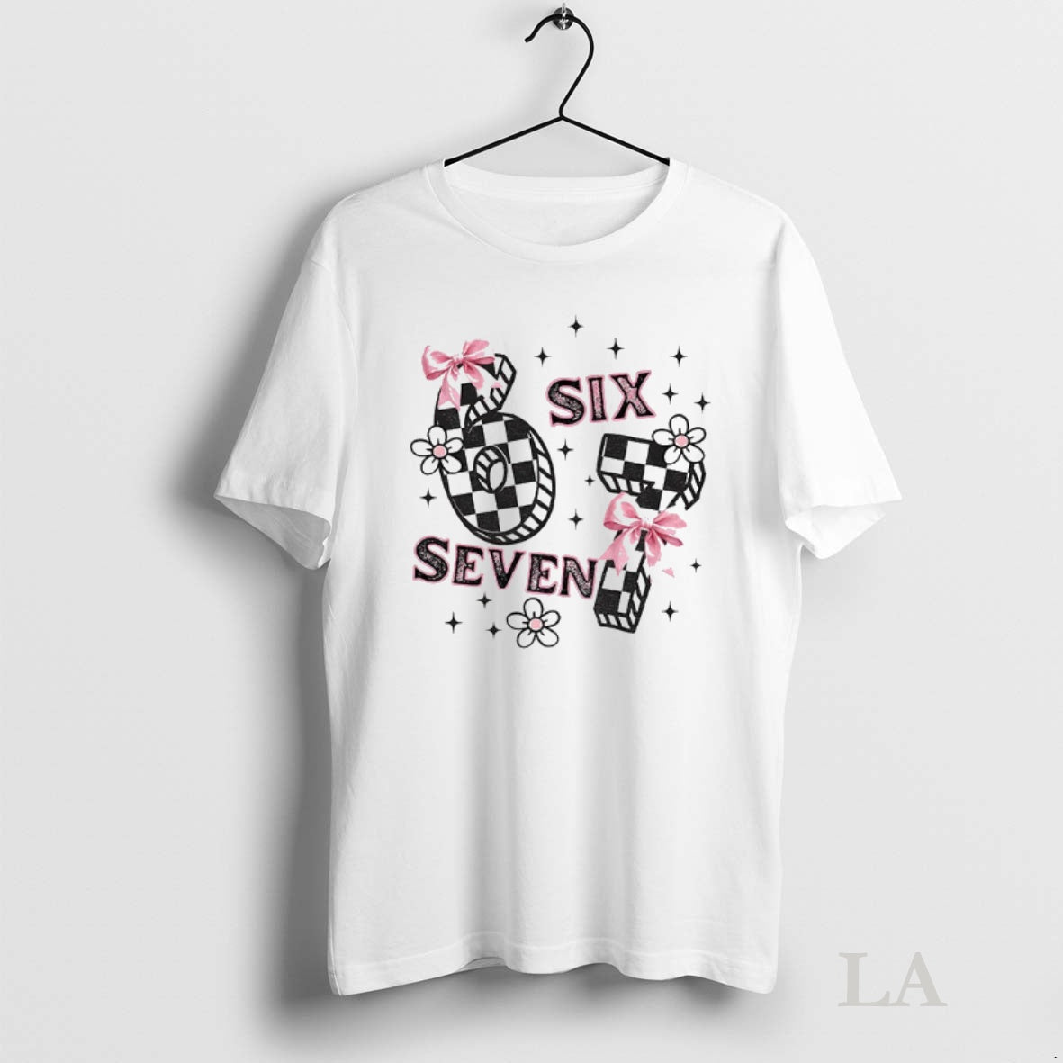 Original Funny 6 7 Meme Six Seven Girly Coquette T-Shirts, Hoodie, Sweatshirt | InkNestWear.com