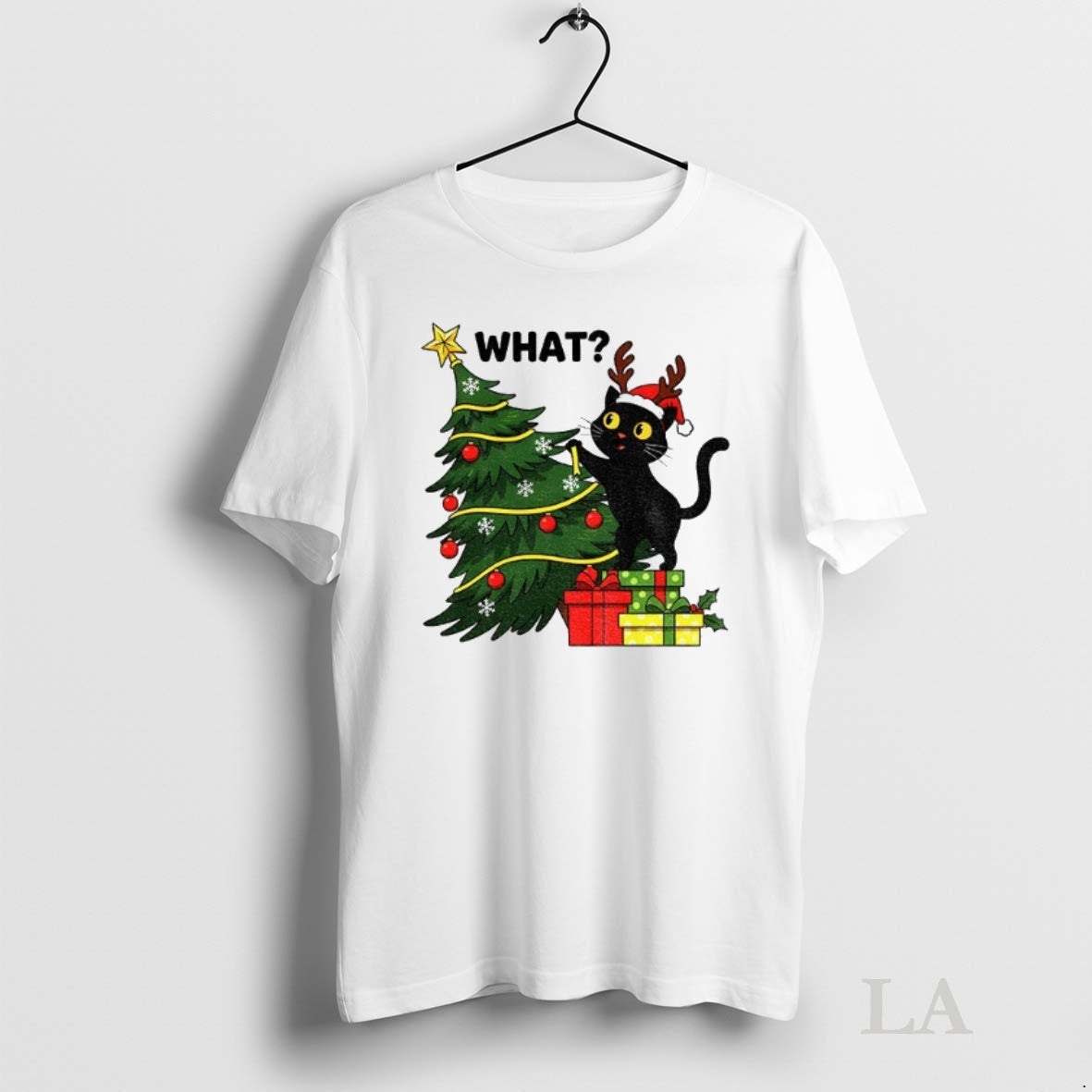Original Funny Cat Christmas What Christmas Tree Knocked Over T-Shirts, Hoodie, Sweatshirt | InkNestWear.com