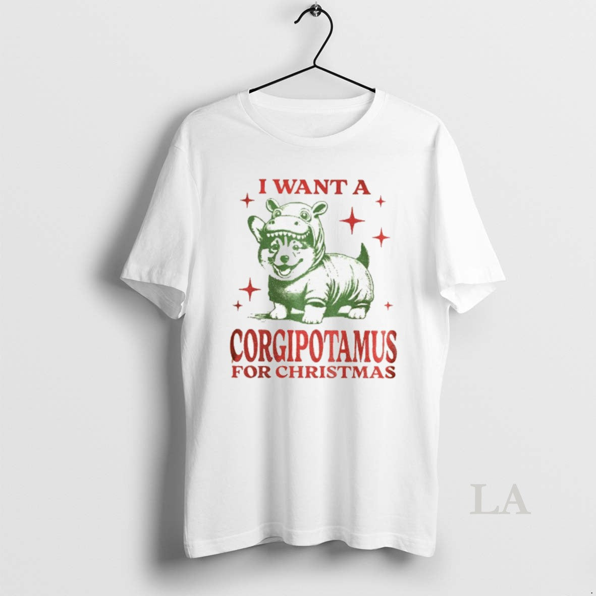 Original Funny Corgi Christmas I Want A Corgipotamus For Christmas T-Shirts, Hoodie, Sweatshirt | InkNestWear.com