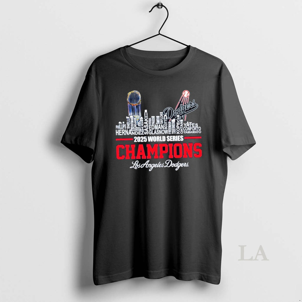 Original Funny Los Angeles Dodgers 2025 World Series Champs Skyline T-Shirts, Hoodie, Sweatshirt | InkNestWear.com
