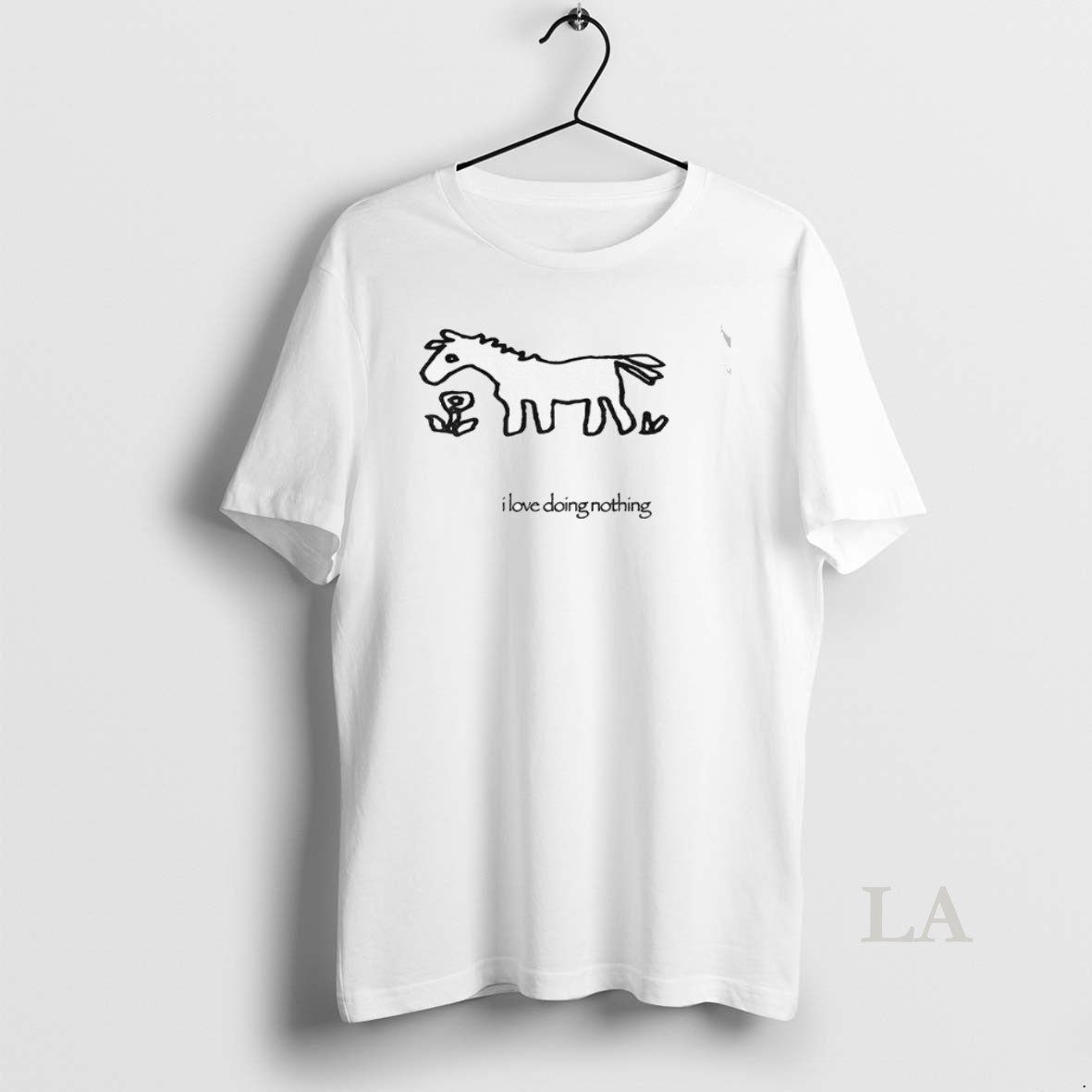 Original Funny Horse Art I Love Doing Nothing Meme T-Shirts, Hoodie, Sweatshirt | InkNestWear.com