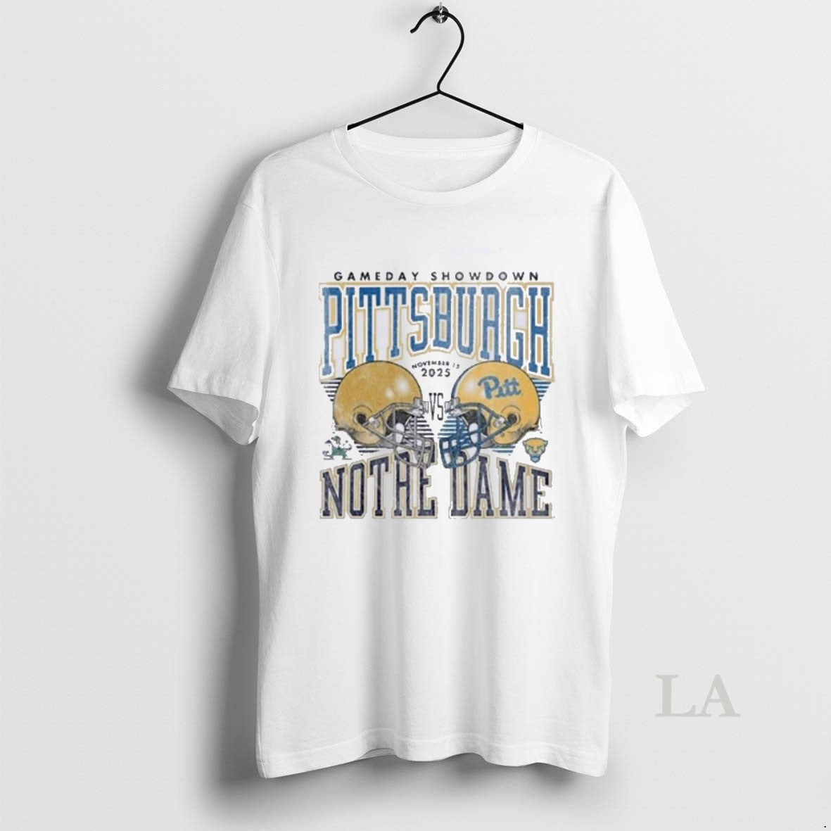 Original Gameday Showdown 2025 Pittsburgh Vs Notre Dame Matchup T-Shirts, Hoodie, Sweatshirt | InkNestWear.com