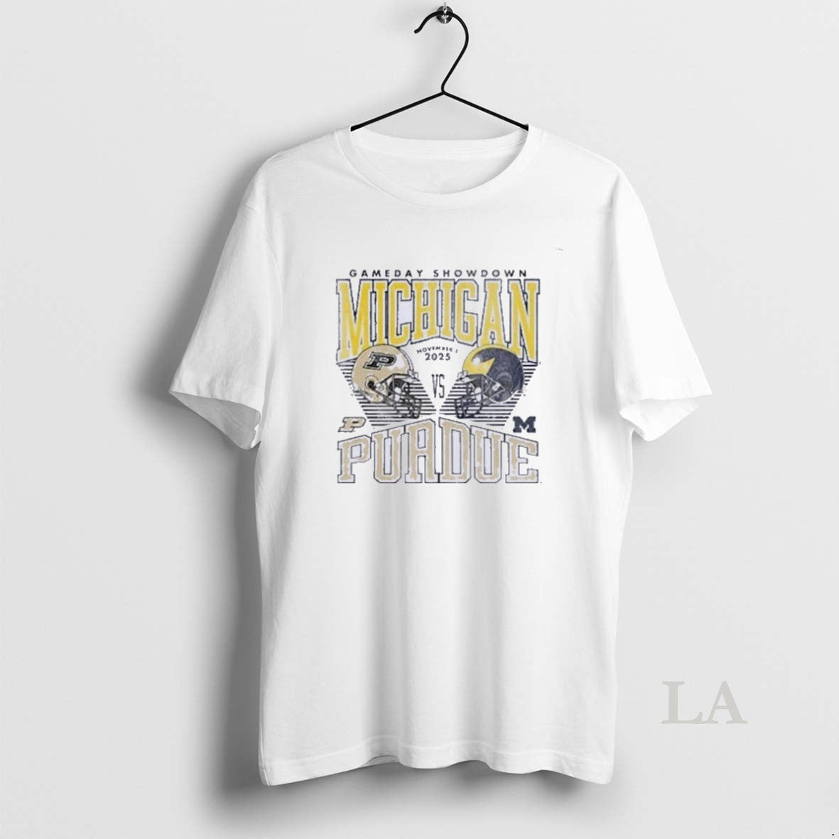 Original Gameday Showdown Michigan Vs Purdue 2025 Helmet T-Shirts, Hoodie, Sweatshirt | InkNestWear.com