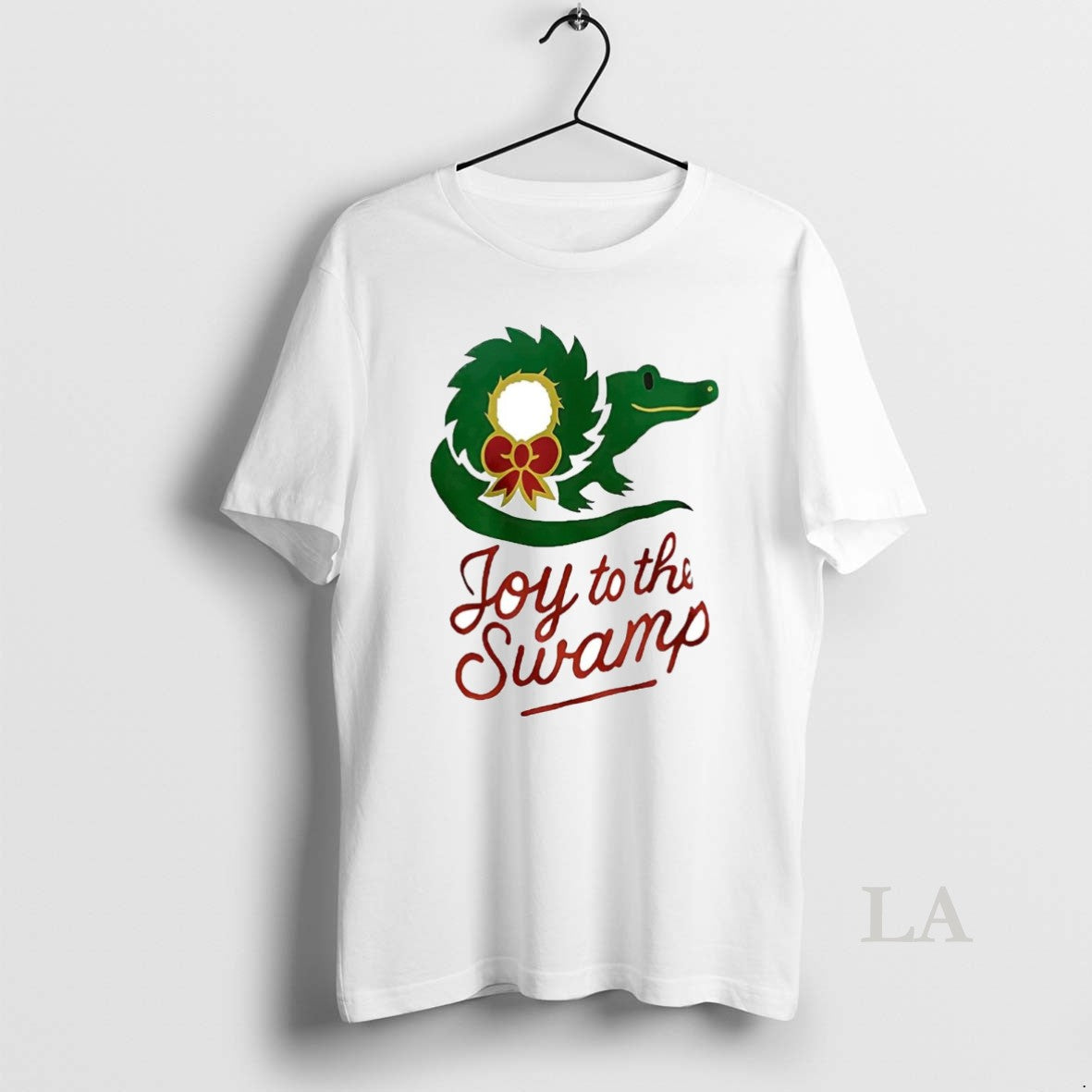 Original Gator Wreath Joy To The Swamp Christmas T-Shirts, Hoodie, Sweatshirt | InkNestWear.com