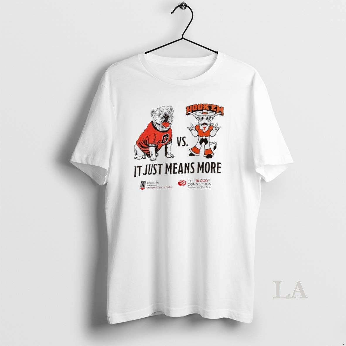 Original Georgia Bulldogs Vs Texas Longhorns It Just Means More Mascot T-Shirts, Hoodie, Sweatshirt | InkNestWear.com