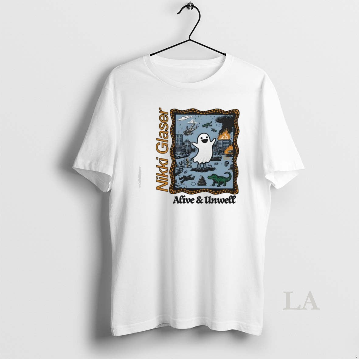 Original Ghost Nikki Glaser Alive And Unwell T-Shirts, Hoodie, Sweatshirt | InkNestWear.com