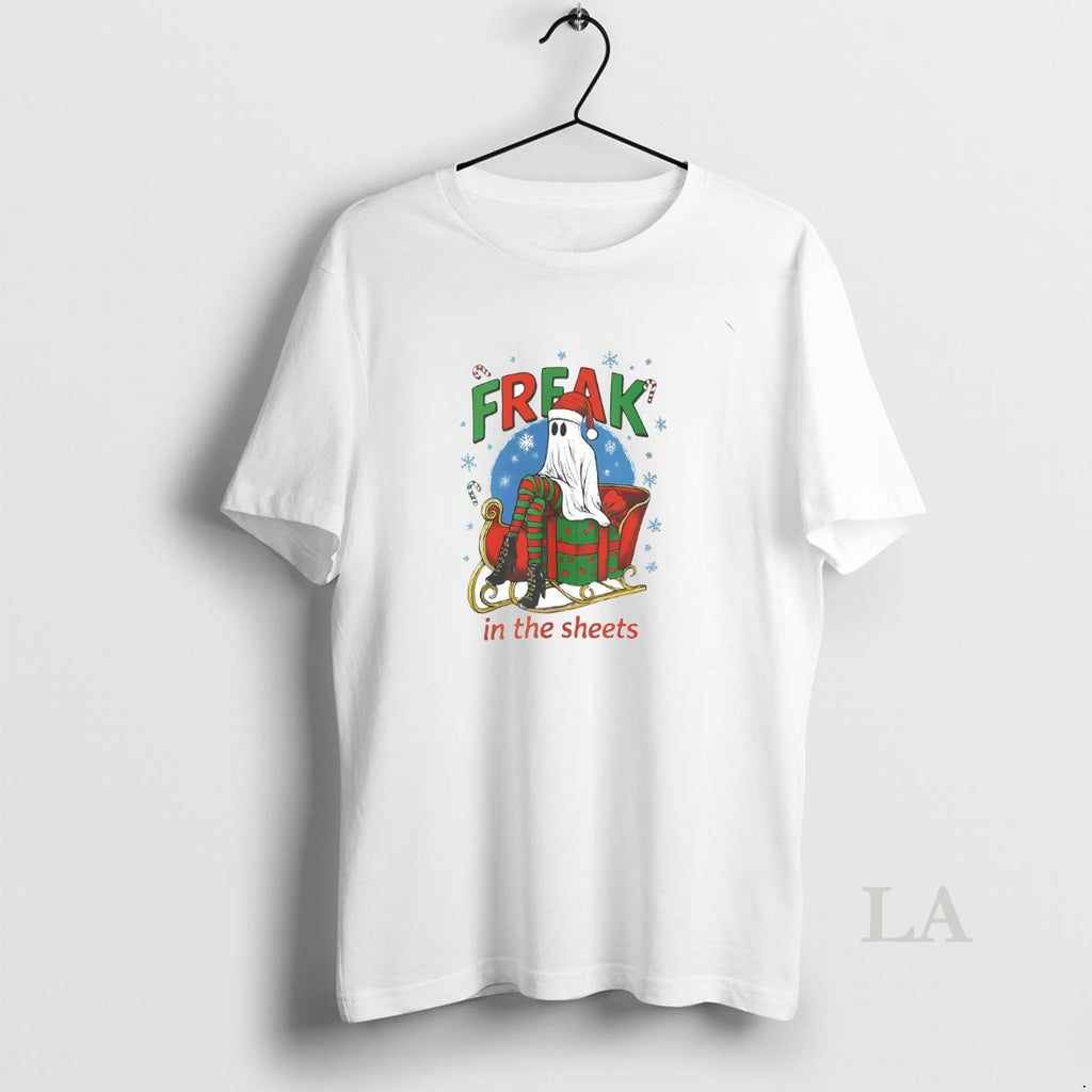 Original Ghost Riding Sleigh Freak In The Sheets Christmas T-Shirts, Hoodie, Sweatshirt | InkNestWear.com