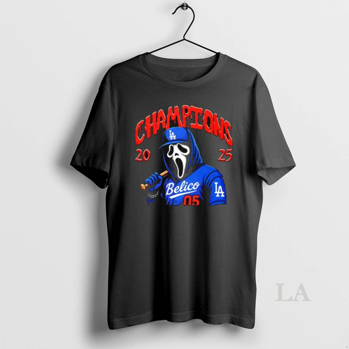 Original Ghostface Los Angeles Dodgers Horror Player Champions 2025 Graphic 1 T-Shirts, Hoodie, Sweatshirt | InkNestWear.com
