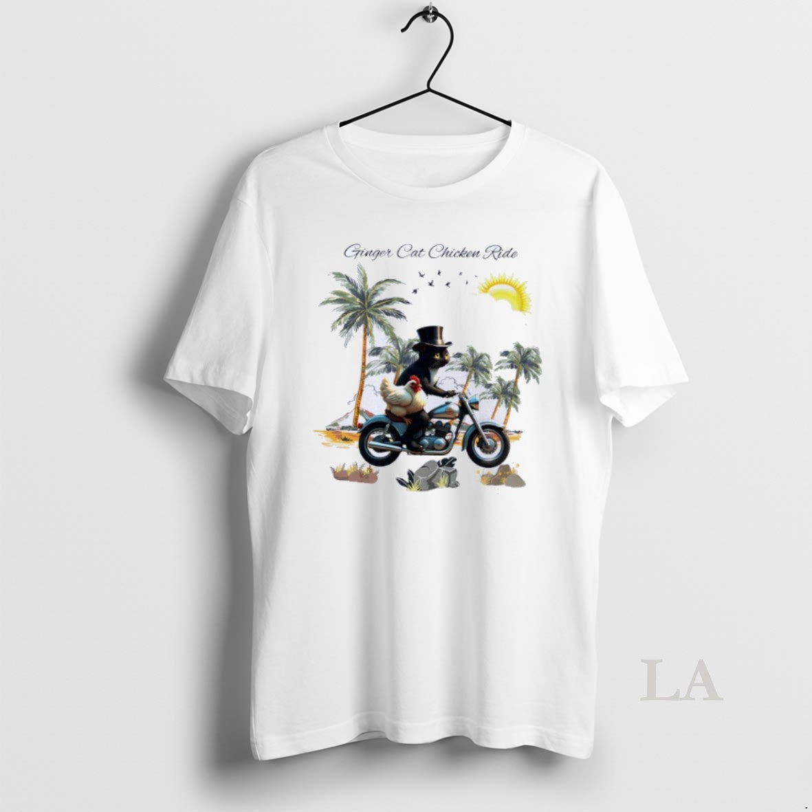 Original Ginger Cat Chicken Ride Sun Cloud T-Shirts, Hoodie, Sweatshirt | InkNestWear.com