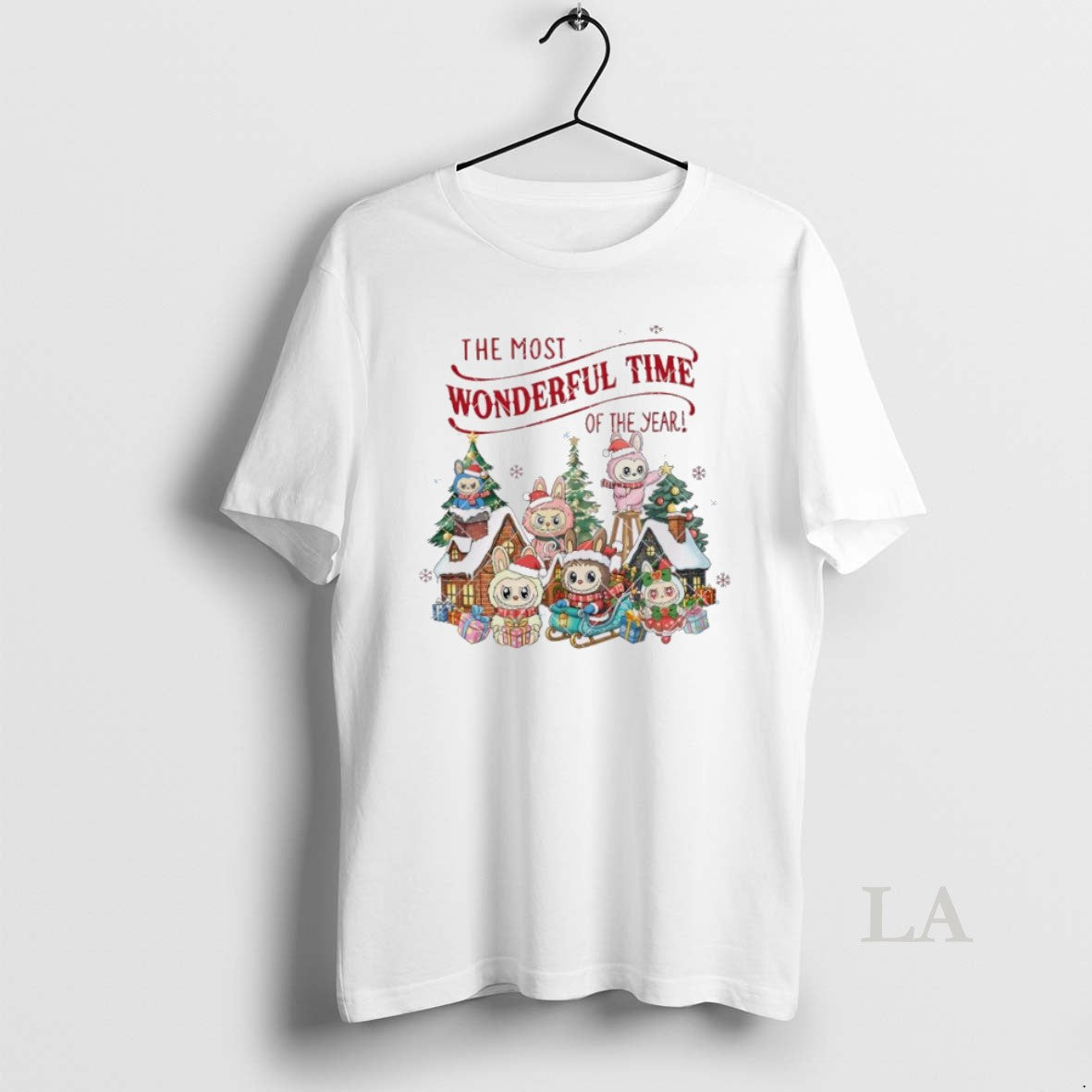 Original Gingerbread House Christmas Tree Labubu T-Shirts, Hoodie, Sweatshirt | InkNestWear.com