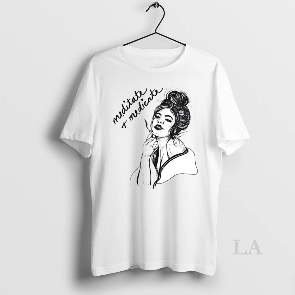 Original Girl Meditate And Medicate T-Shirts, Hoodie, Sweatshirt | InkNestWear.com