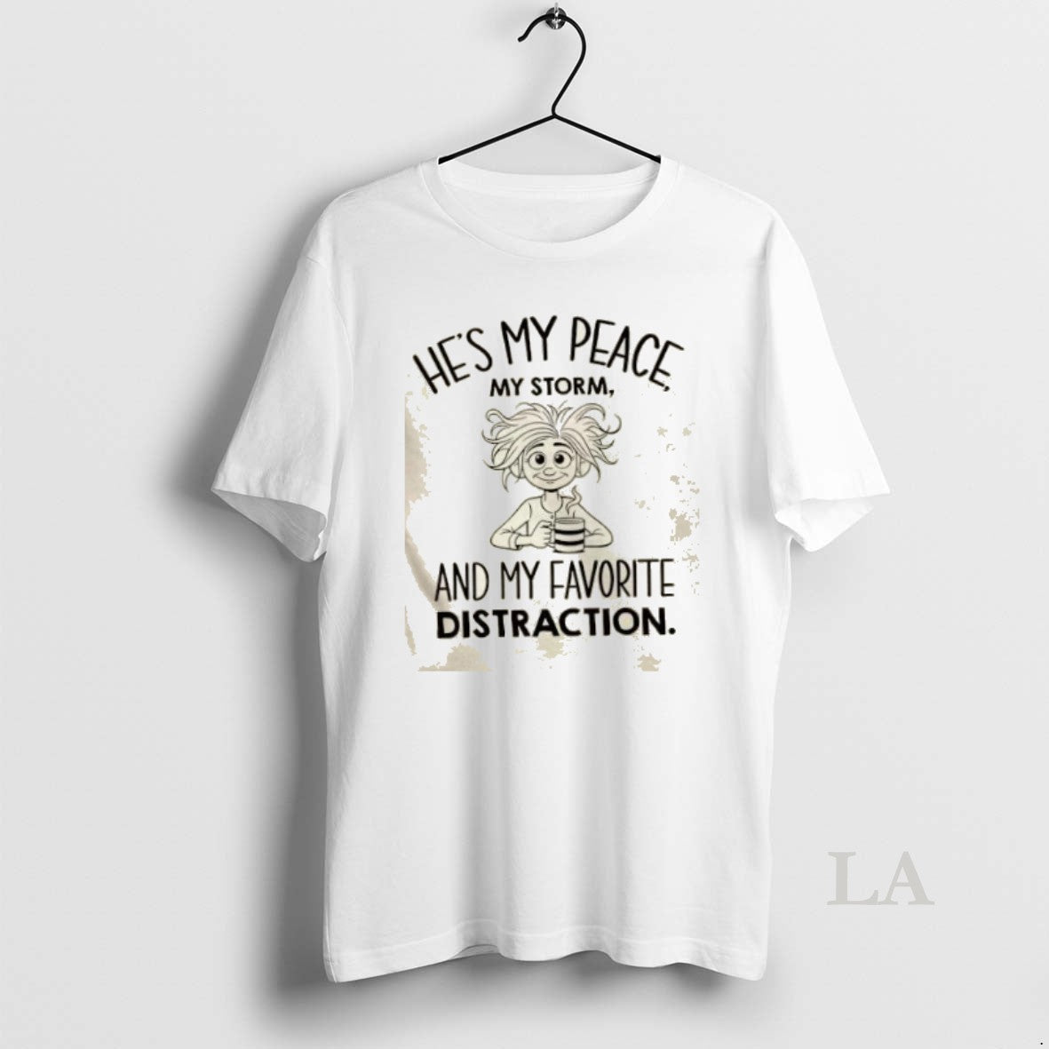 Original Girl Romantic Couples Hes My Peace My Storm Favorite Distraction T-Shirts, Hoodie, Sweatshirt | InkNestWear.com