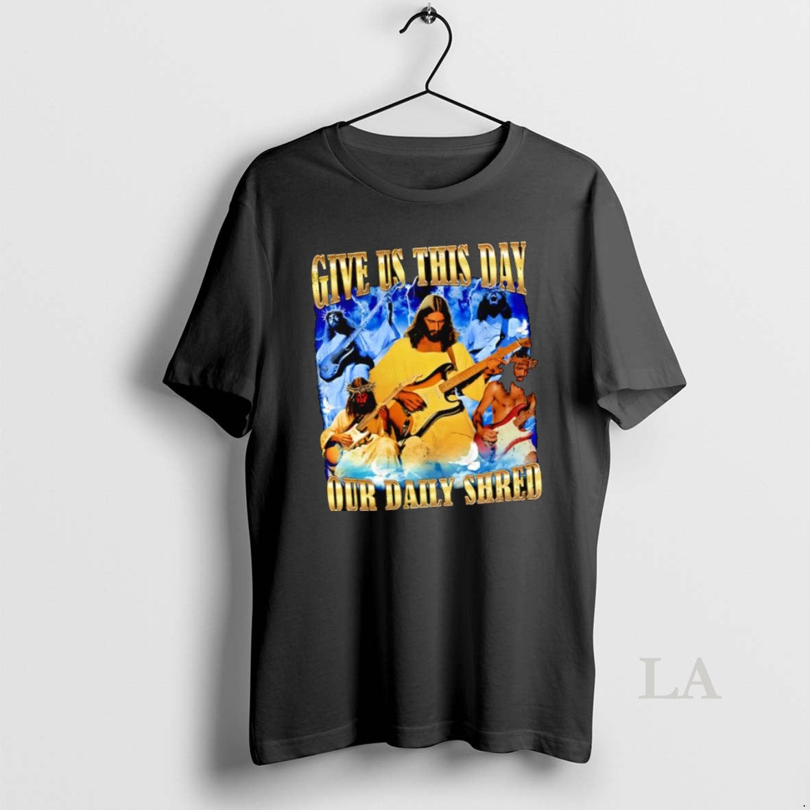 Original Give Us This Day Our Daily Bread Jesus Christ Guitars Graphic T-Shirts, Hoodie, Sweatshirt | InkNestWear.com