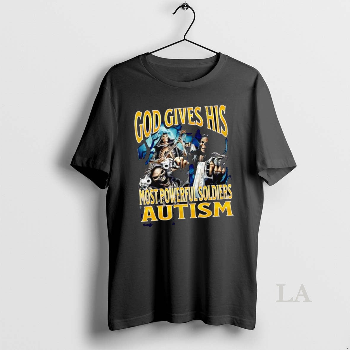 Original God Gives His Most Powerful Soldiers Autism Skeleton Graphic T-Shirts, Hoodie, Sweatshirt | InkNestWear.com