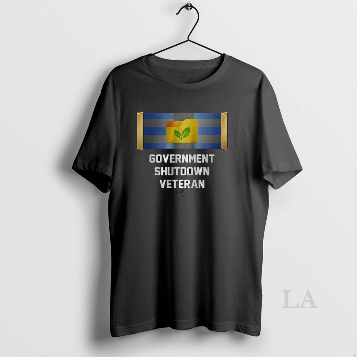 Original Government Shutdown Veteran Folder With Leaves T-Shirts, Hoodie, Sweatshirt | InkNestWear.com