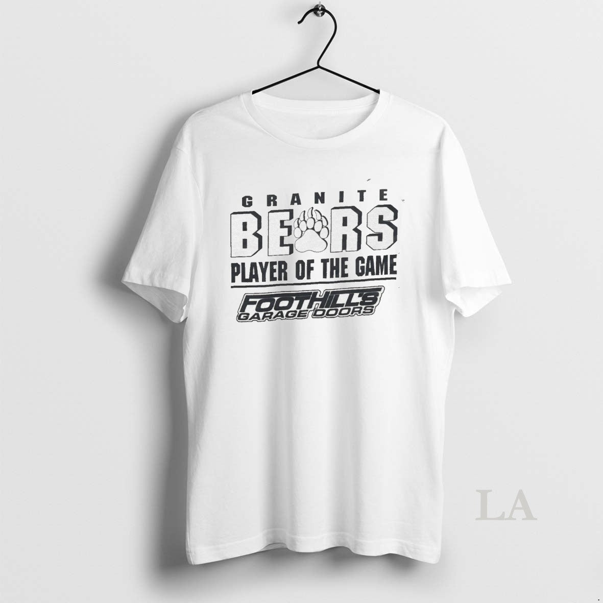 Original Granite Bears Player Of The Game Foothills Garage Doors T-Shirts, Hoodie, Sweatshirt | InkNestWear.com