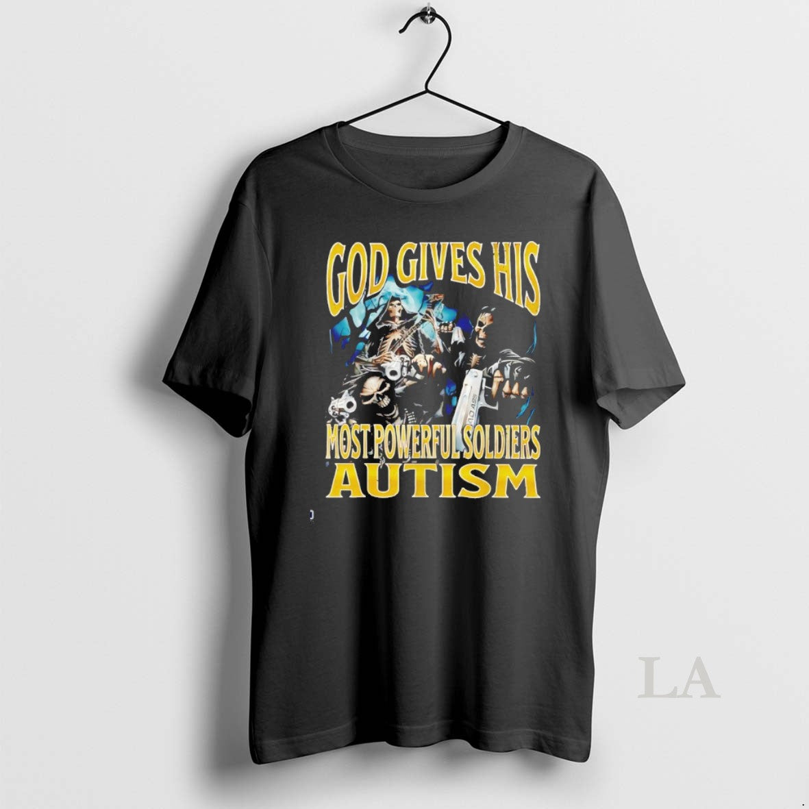 Original Grim Reaper God Gives His Most Powerful Soldiers Autism T-Shirts, Hoodie, Sweatshirt | InkNestWear.com